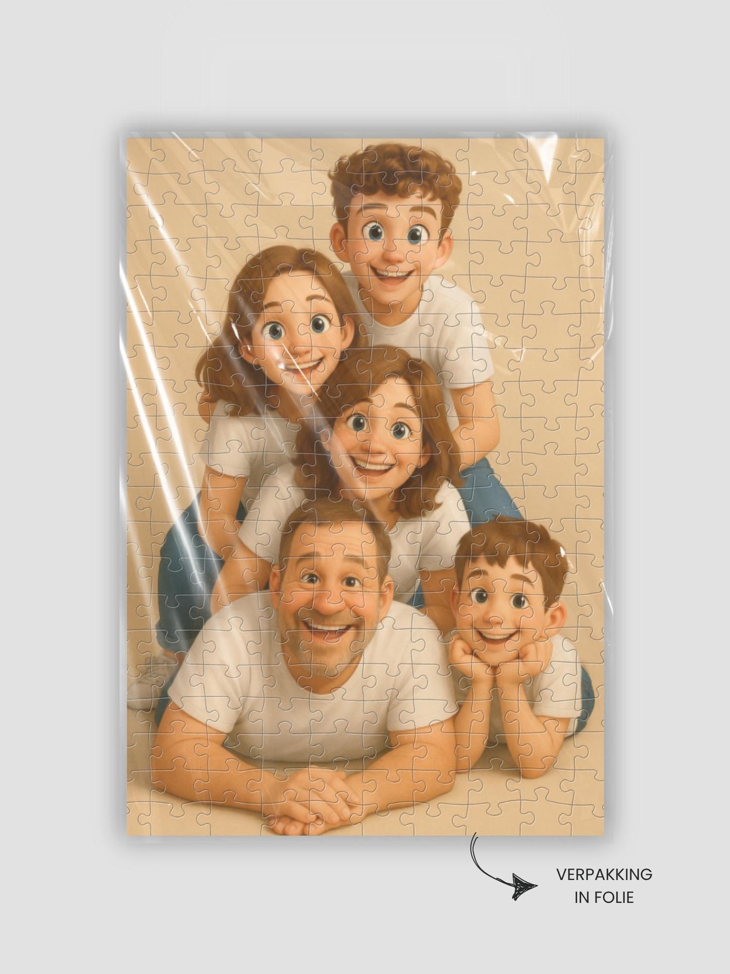 Een persoonlijke en speelse fotopuzzel van puuzl in stijl Cartoon. Maak een puzzel met jouw foto, kies een stijl en puuzl doet de rest. Geschikt voor de kids, opa en oma, familie of vrienden.