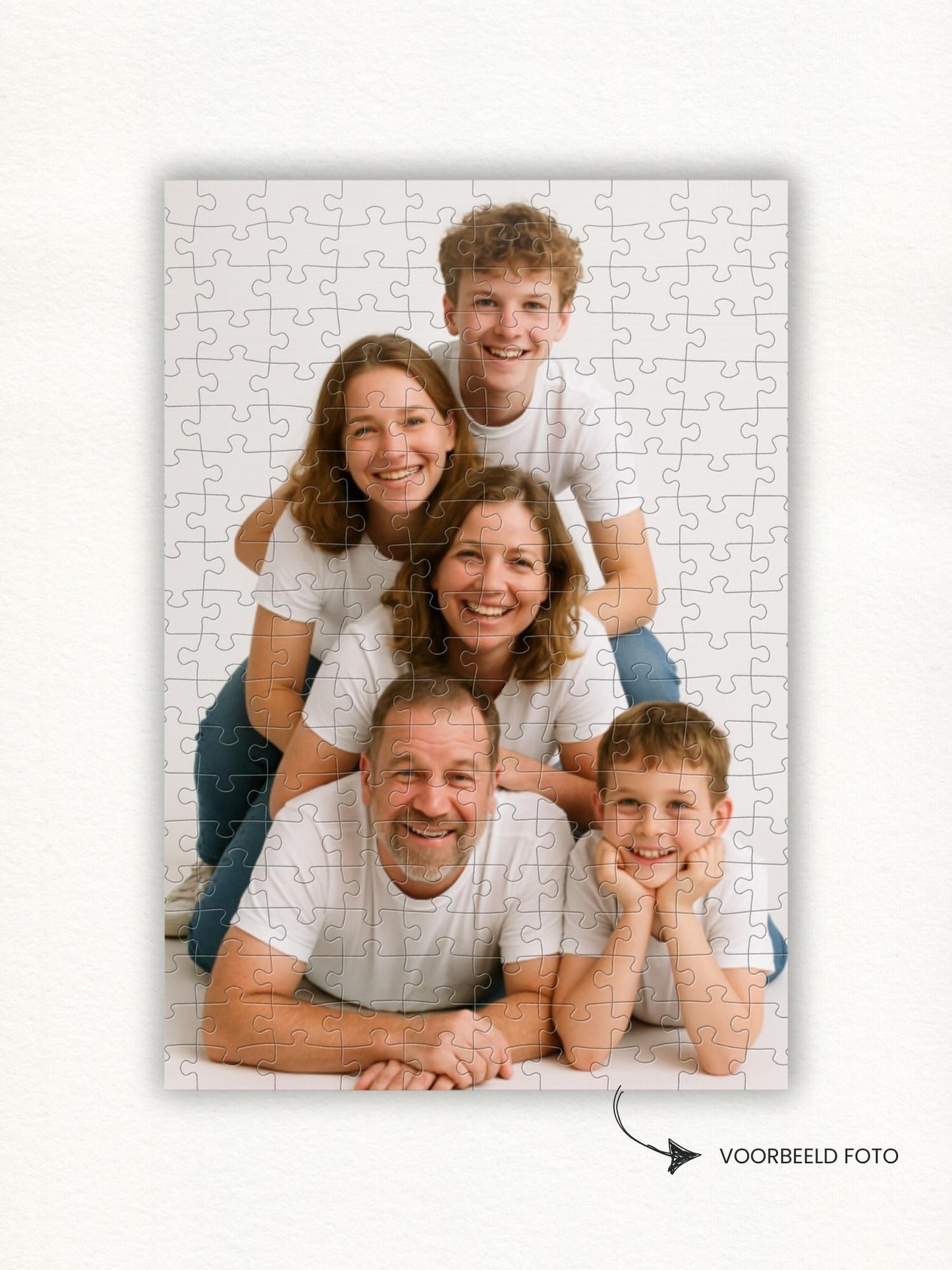Legpuzzel met jouw foto in Clean stijl. Ideaal cadeau, simpel maar toch uniek.