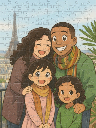 Persoonlijke fotopuzzel in Anime stijl van puuzl