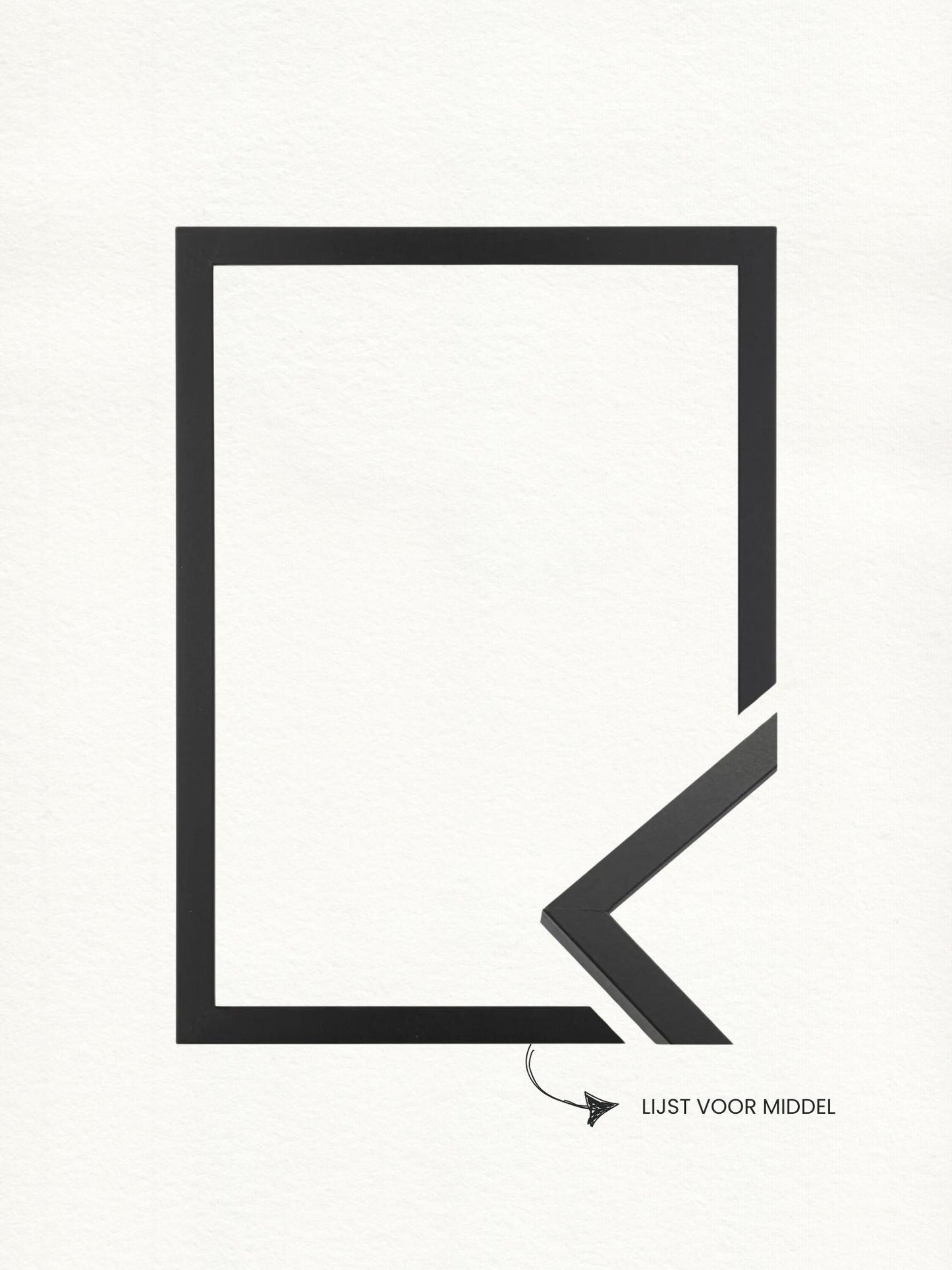 Lijst voor middel fotopuzzel bij puuzl. Mooie afwerking met minimalistisch design. Kwaliteit hout zwart frame. Houdt de puzzel stevig en makkelijk zonder puzzellijm nodig te hebben.